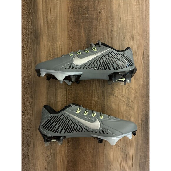Nike Vapor Edge 360 VC Smoke Gray Black Men Size 8 Football Cleats DO6294-002